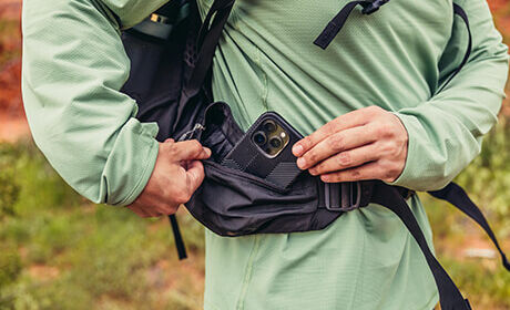 Poches de grand volume sur la ceinture abdominale