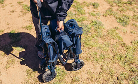 Leicht zu falten und zu verstauen