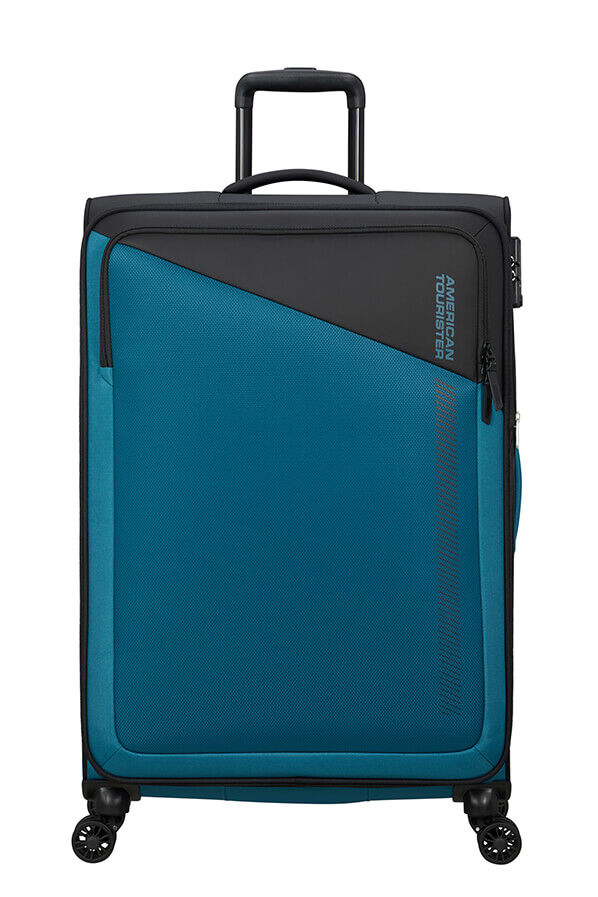 American Tourister Daring Dash Spinner Expandable TSA L  Noir/Bleu