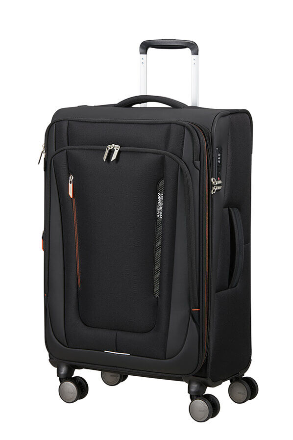 American Tourister Wanderlite Spinner EXP TSA M  Shadow Black