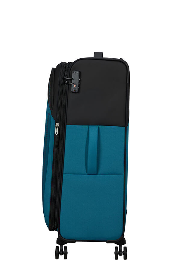 American Tourister Daring Dash Spinner Expandable TSA L  Noir/Bleu