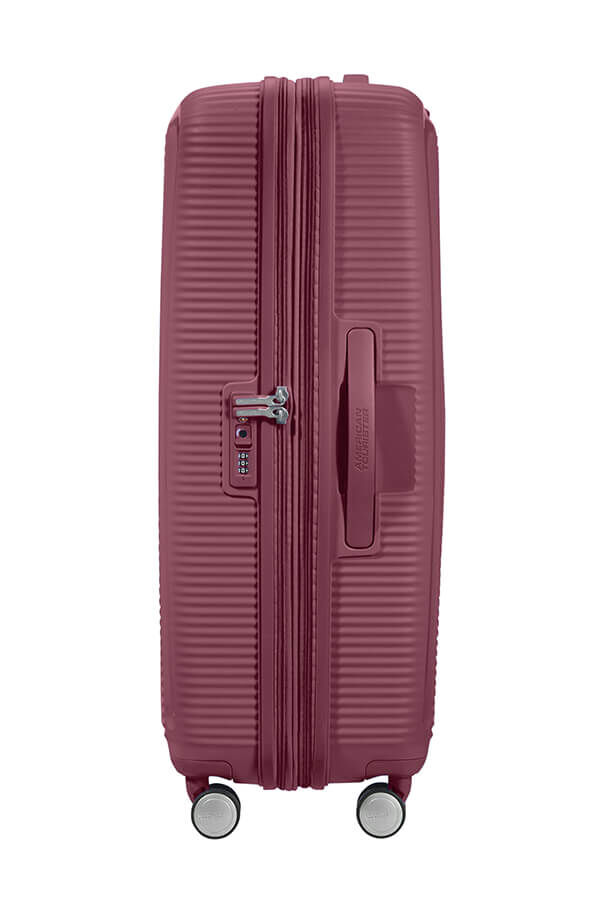 American Tourister Soundbox Spinner TSA Expandable 77cm  Dark Burgundy