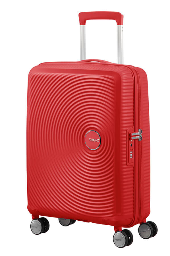 American Tourister Soundbox Spinner Expandable 55cm  Coral Red