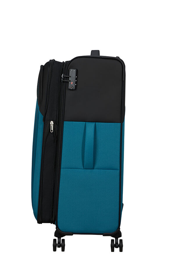 American Tourister Daring Dash Spinner Expandable TSA L  Noir/Bleu