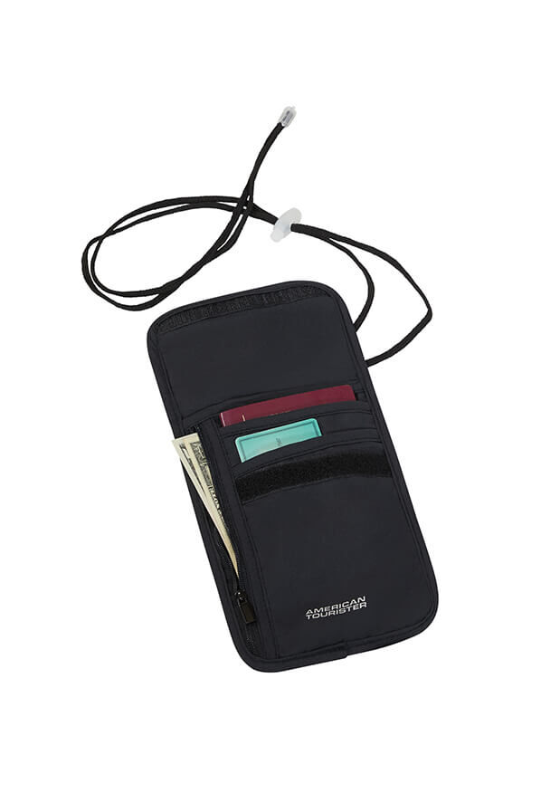 Neck Pouch Pochette tour de cou RFID | American Tourister American Tourist. Ta RFID Security Neck Pouch  Noir