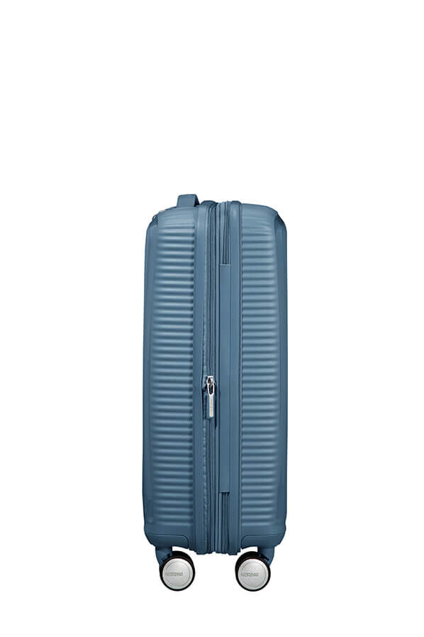 American Tourister Soundbox Spinner Expandable 55cm  Stone Blue