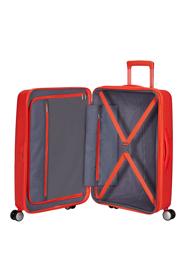 American Tourister SoundBox Spinner TSA Expandable 67cm  Neon Orange