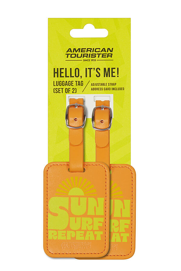 American Tourister American Tourist. Ta Luggage Tag X2 Print  Sun Surf Repeat
