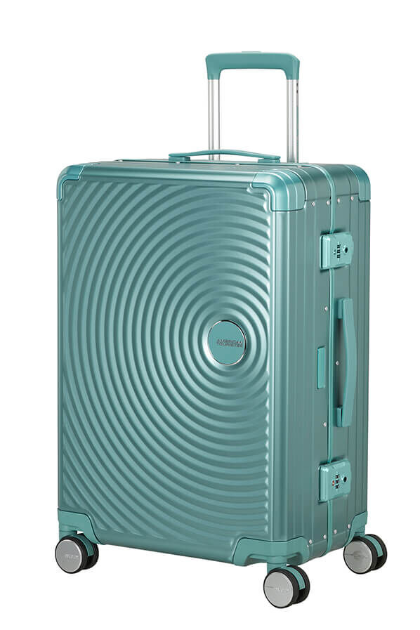 American Tourister Soundbox Alu Spinner TSA 68cm  Dusty Turquoise