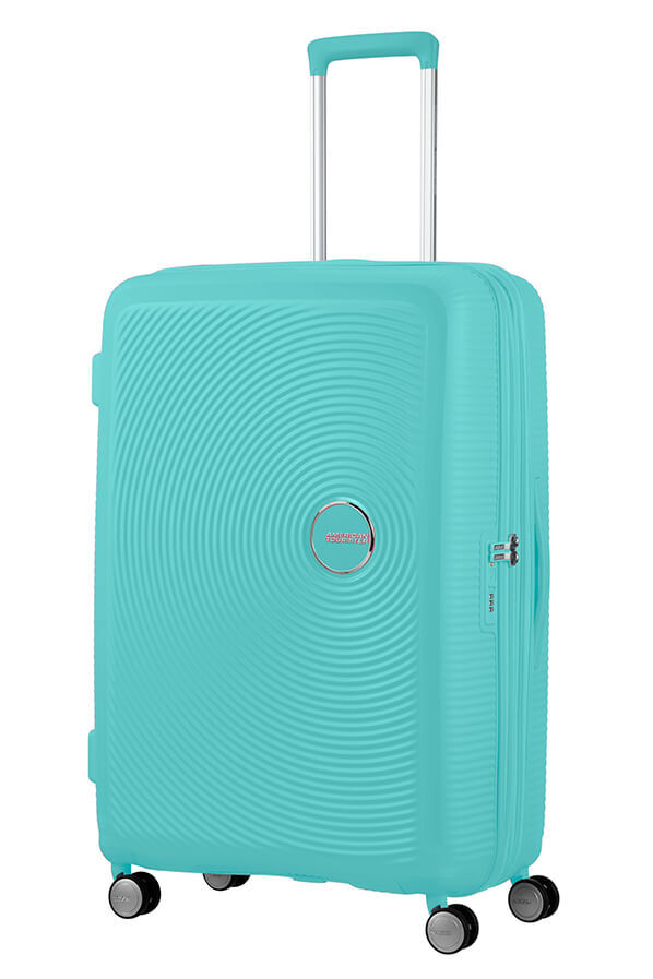 American Tourister Soundbox Spinner TSA Expandable 77cm  Poolside Blue