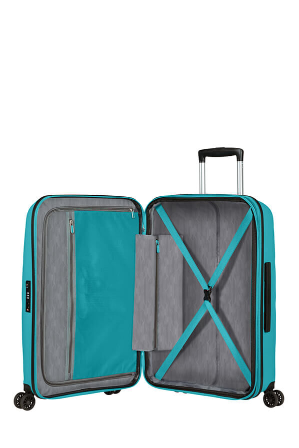 American Tourister Bon Air Dlx Spinner TSA Expandable 66cm  Turquoise fonc&eacute;