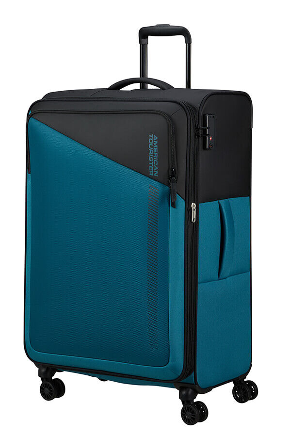 American Tourister Daring Dash Spinner Expandable TSA L  Noir/Bleu