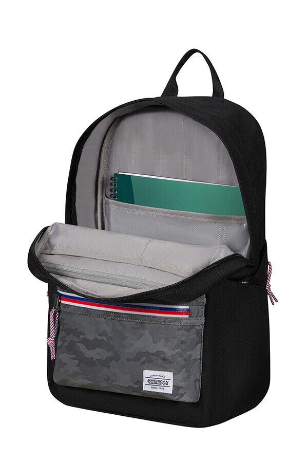 American Tourister Upbeat Backpack Zip  Camo Black