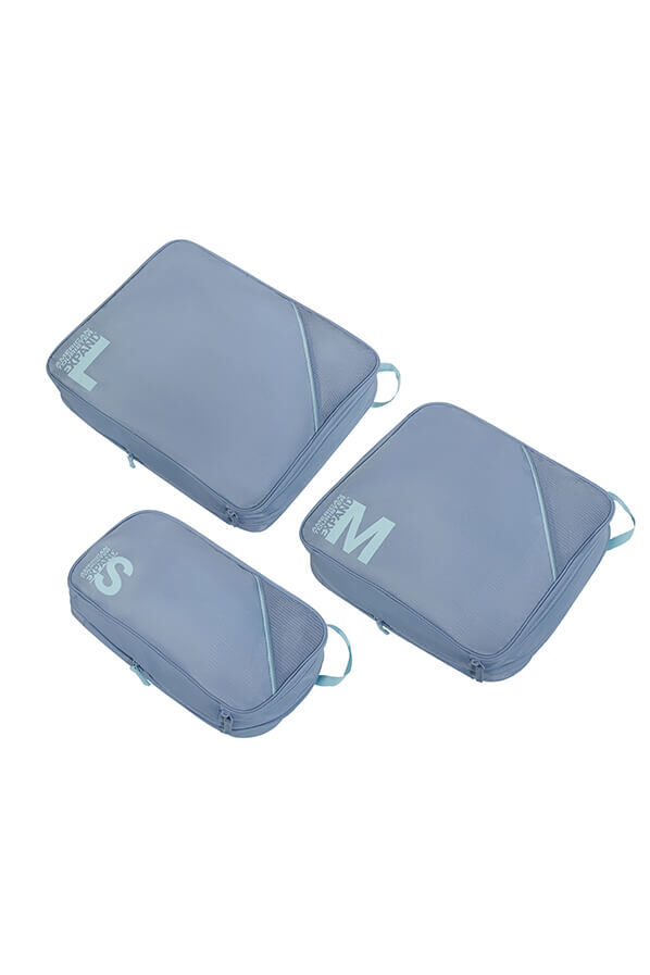Packing Cubes 3er Set Packw&uuml;rfel | American Tourister American Tourist. Ta Packing Cubes S/M/L  Stone Blue/Blue