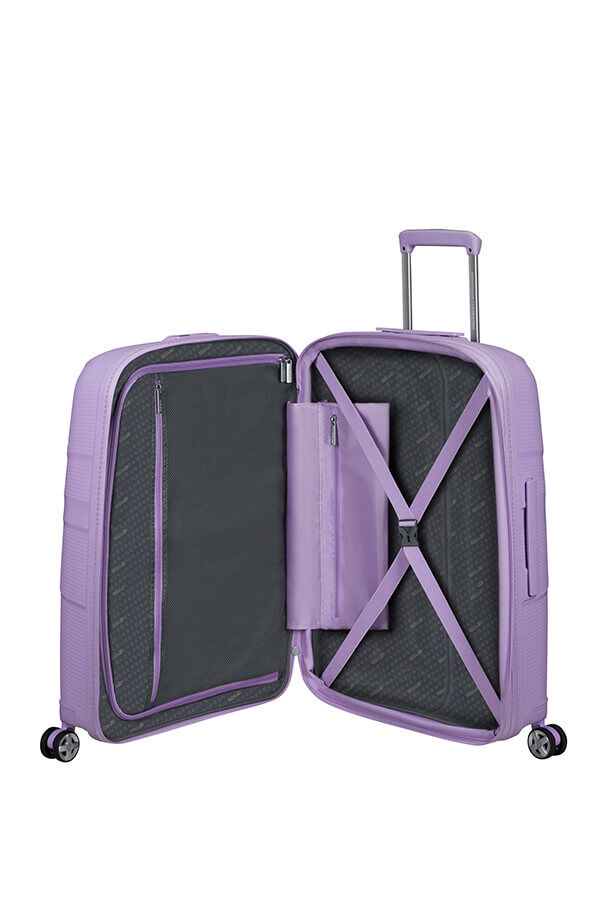 American Tourister Starvibe Spinner Expandable TSA 67cm Digital Lavender