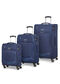 American Tourister Summer Session 3 Pc Set A  Dark Blue/Light Blue