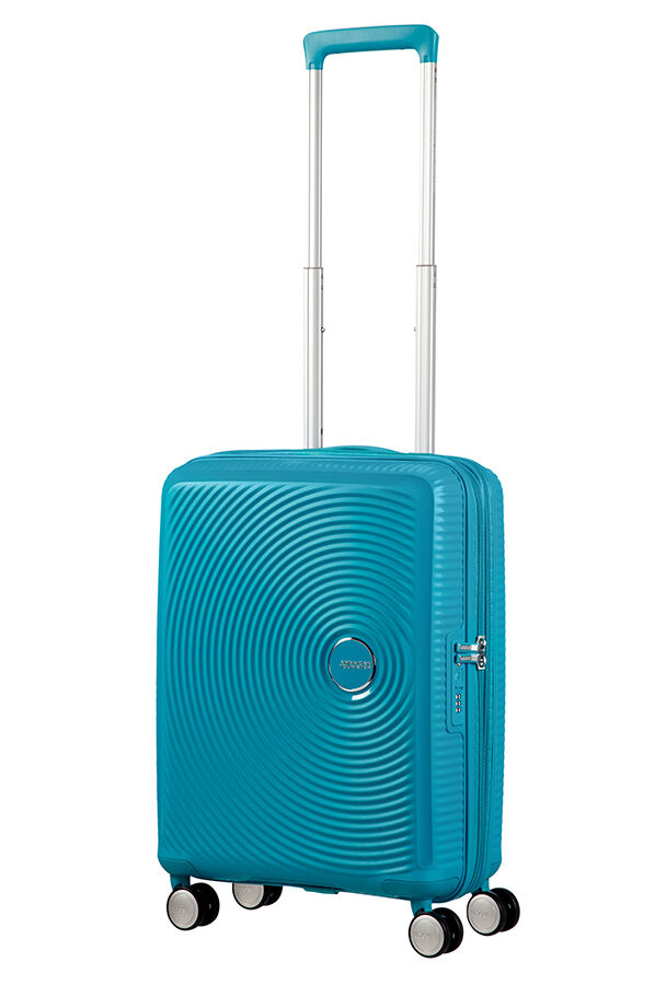 American Tourister Soundbox Spinner Expandable 55cm Summer Blue