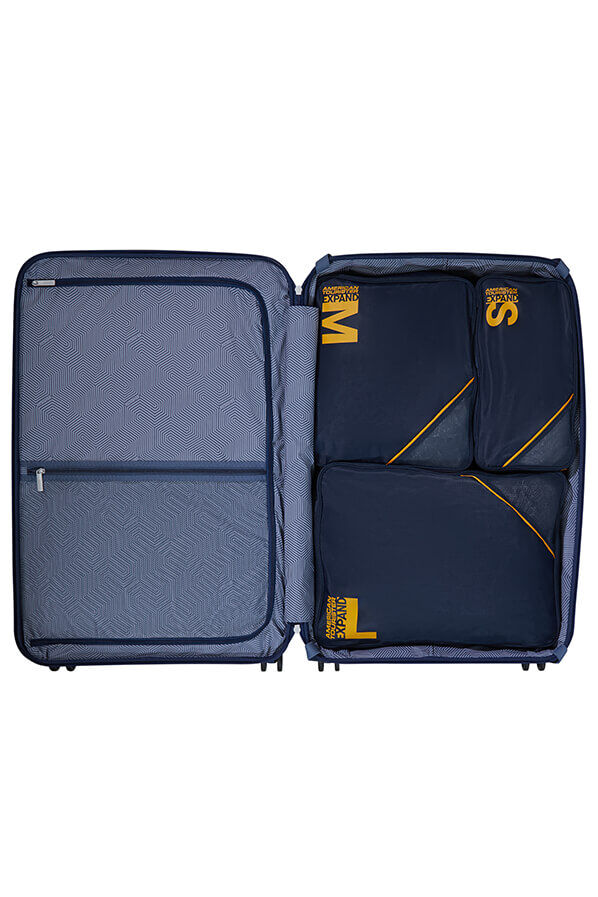 Packing Cubes Set de 3 organisateurs de bagages | American Tourister American Tourist. Ta Packing Cubes S/M/L  Navy/Orange
