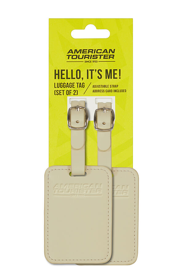 American Tourister American Tourist. Ta Luggage Tag X2  Coconut Sand