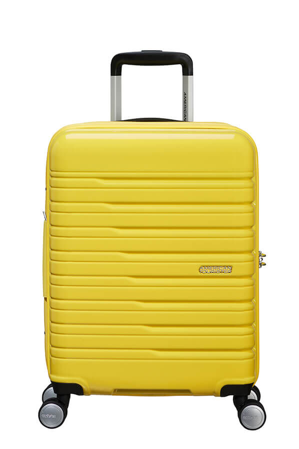 American Tourister Flashline Pop Spinner Exp TSA 55cm  Lemon Yellow