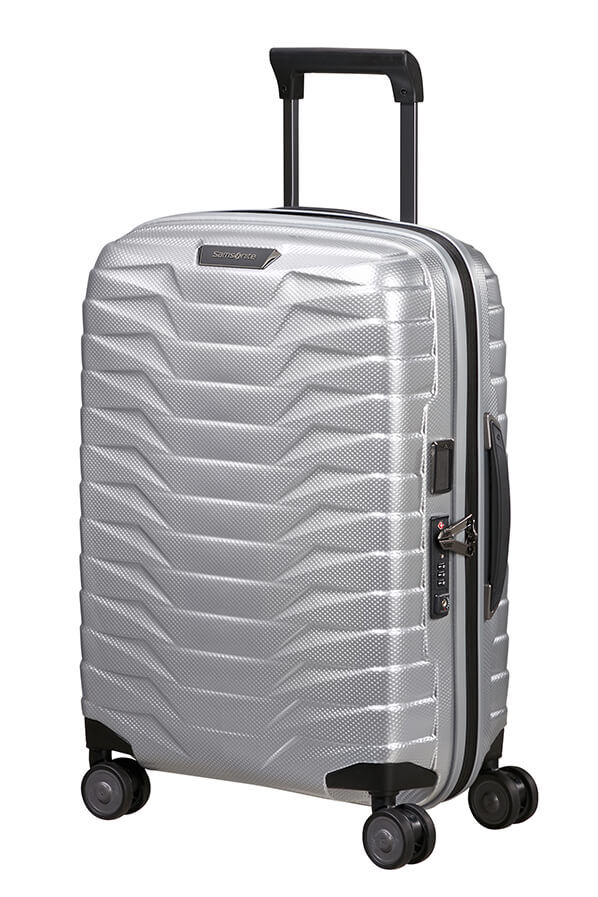Samsonite Proxis Spinner Expandable Length 40cm 55cm  Silber
