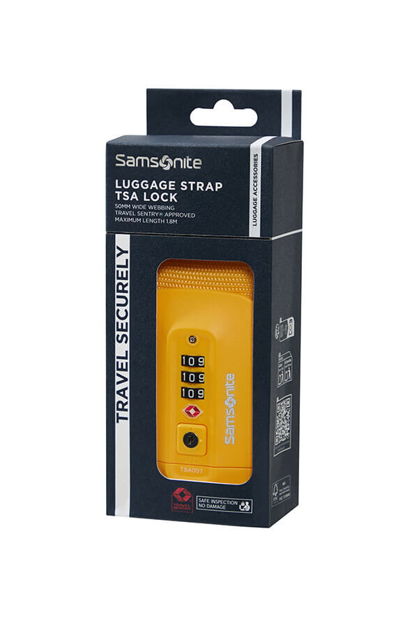 Samsonite Ta Revolution Luggage Strap/TSA Lock  Jaune
