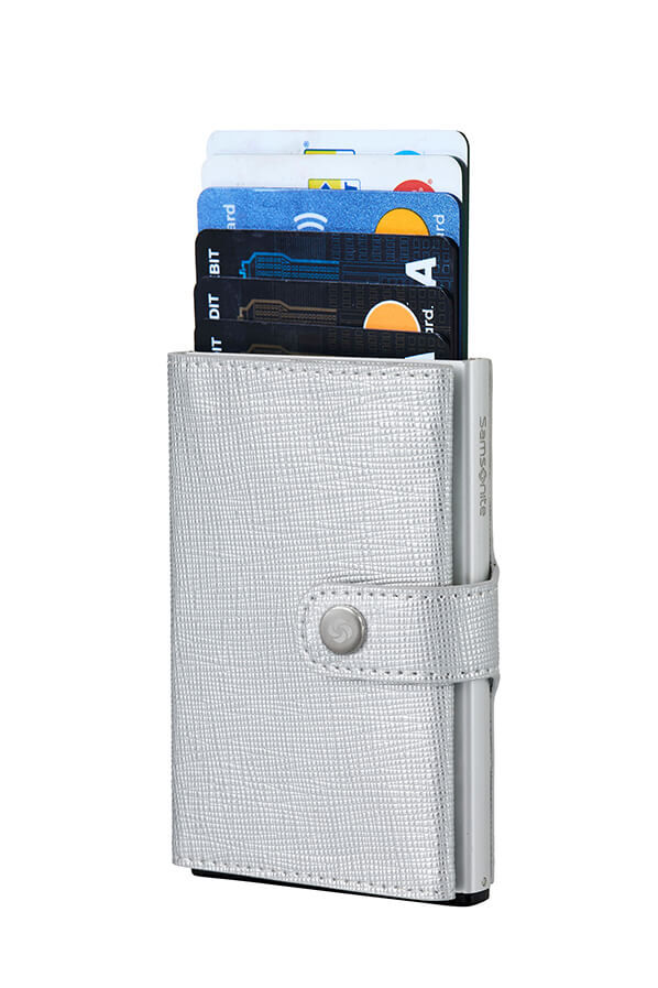 Samsonite Alu Fit 202 - Slide-up Wallet  Silber