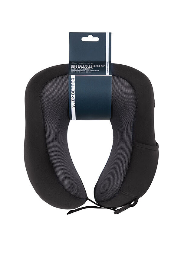 Samsonite Ta Revolution Ergonomic Memory Foam Pillow  Schwarz