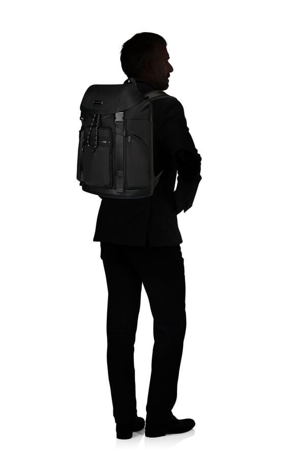Samsonite Relyon Backpack M 15.6'' with flap  Schwarz