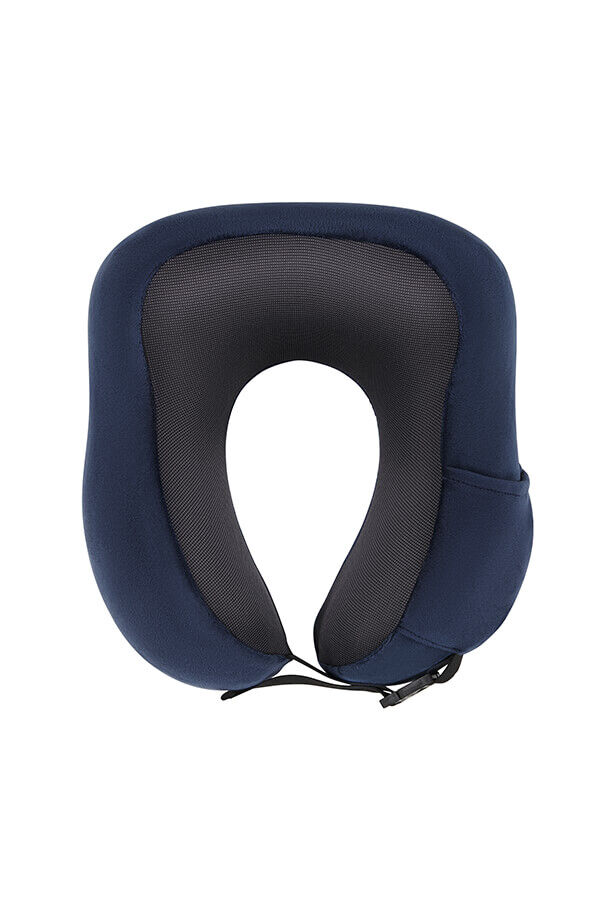 Samsonite Ta Revolution Ergonomic Memory Foam Pillow  Bleu nuit