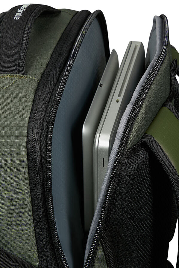 Samsonite Roadseeker Laptop Backpack Expandable L  Vert olive fonc&eacute;