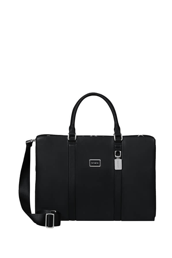 Image Biz Leather Sacoche Ordinateur 15.6" | Samsonite Image Biz Leather Briefcase 15.6'  Noir