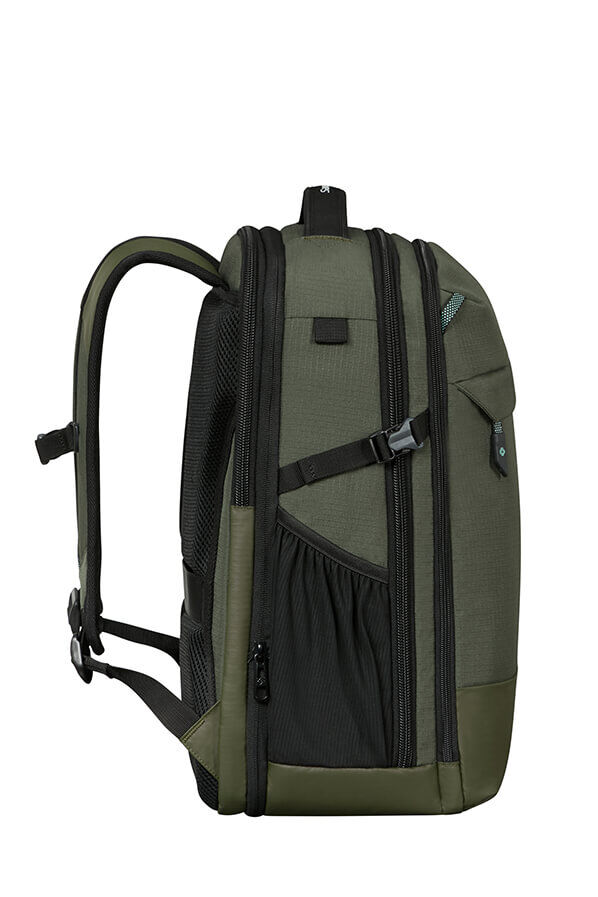 Samsonite Roadseeker Laptop Backpack Expandable L  Vert olive fonc&eacute;
