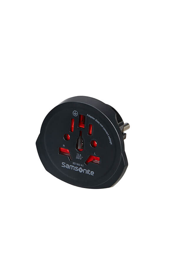 Samsonite Travel Accessories World to Europe Adaptor Noir