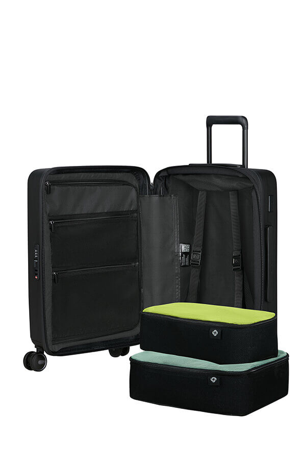 Samsonite Restackd Spinner Expandable Easy Access 55cm  Schwarz