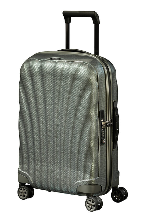 Samsonite C-Lite Spinner Expandable 55cm  Vert m&eacute;tal